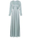 Peace Satin Pleated Dress