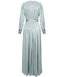 Peace Satin Pleated Dress