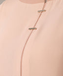 Peach Fuzz Contrast Neck Matching Set