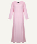 Powder Pink Embellished Side Panel Kaftan