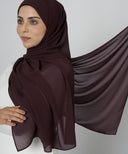 Rich Cocoa Chiffon Hijab