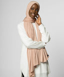 Rose Beige Jersey Maxi Hijab Scarf