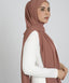 Rosewood chiffon hijab scarf