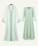 Sage Green Bell Sleeve Cardigan Set