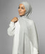 Silver Grey Hijab Textured Luxe Chiffon Hijab