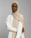 Soft Beige Hijab Scarf Texture Luxe Chiffon Hijab