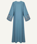 Evara Steel Blue A-line Cardigan