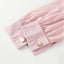 Sweet Pink Buttoned Cuff Long Sleeves Modest Tunic