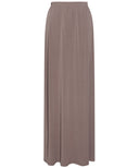 Taupe Jersey Modest Pencil Maxi Skirt