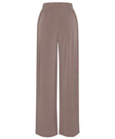 Taupe Jersey Wide Legged Pants