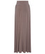 Taupe A-Line Jersey Skirt