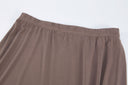 Taupe Jersey Pencil Maxi Skirt