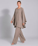Taupe Kaftan Tunic Matching Set