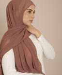 Amethyst chiffon hijab scarf