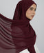 Amethyst chiffon hijab scarf