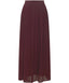 Twinberry Pleated Modest Maxi Chiffon Skirt