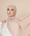 Warm Nude Chiffon Hijab