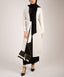 White Long Bell Sleeve A-Line Modest Chiffon Cardigan