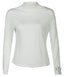 White High Neck Long Sleeve Body Shirt | Tee Shirt