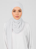 White Instant Hijab