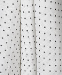 White Polka Dot Printed Chiffon Hijab