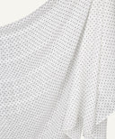 White Polka Dot Printed Chiffon Hijab