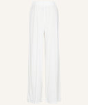 White Jersey Wide Legged Pants